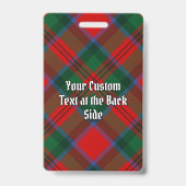 Clan MacDuff Tartan Ausweis (Rückseite)