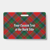 Clan MacDuff Tartan Ausweis (Rückseite)