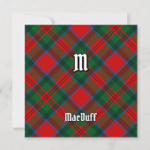 Clan MacDuff Tartan Einladung (Vorderseite)