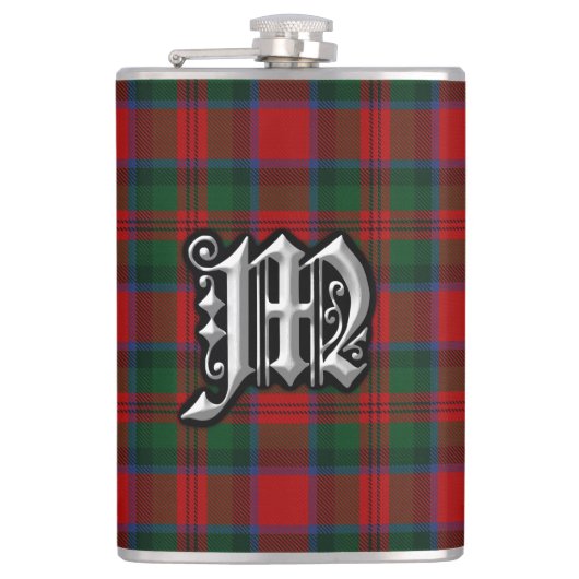 Clan MacDuff Tartan Old Scotland Flasche Flachmann (Vorderseite)