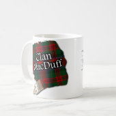 Clan MacDuff Tartan Paint Brush Cup Tasse (Vorderseite Links)