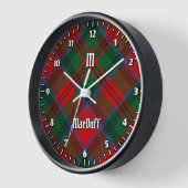 Clan MacDuff Tartan Uhr (Winkel)