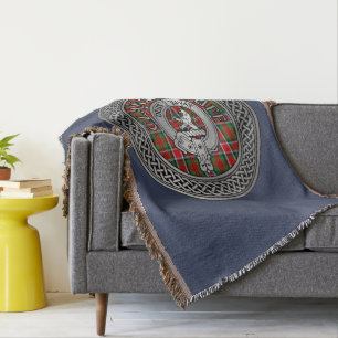Clan MacDuff Wappen & Tartan Knot Decke