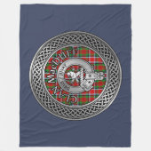Clan MacDuff Wappen & Tartan Knot Fleecedecke (Vorderseite)