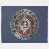 Clan MacDuff Wappen & Tartan Knot Fleecedecke (Vorderseite (Horizontal))