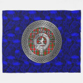 Clan MacDuff Wappen & Tartan Knot Fleecedecke (Vorderseite (Horizontal))