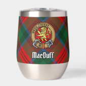 Clan MacDuff Wappen über Tartan (Vorderseite)