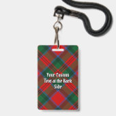 Clan MacDuff Wappen über Tartan Ausweis (Rückseite mit Lanyard)
