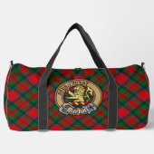 Clan MacDuff-Wappen über Tartan Duffle Bag (Vorderseite)
