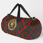 Clan MacDuff-Wappen über Tartan Duffle Bag (Rechte Ecke)