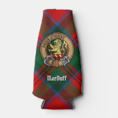 Clan MacDuff Wappen über Tartan Flaschenkühler (Vorderseite)