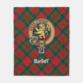 Clan MacDuff Wappen über Tartan Fleecedecke (Vorderseite)