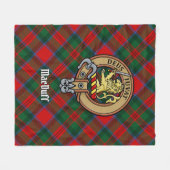 Clan MacDuff Wappen über Tartan Fleecedecke (Vorderseite (Horizontal))
