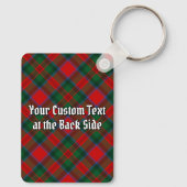 Clan MacDuff Wappen über Tartan Schlüsselanhänger (Rückseite)