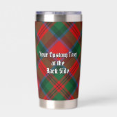 Clan MacDuff Wappen über Tartan Thermobecher (Rückseite)