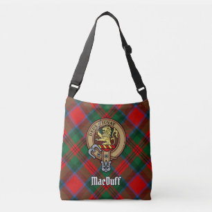 Clan MacDuff Wappen über Tartan Tragetaschen Mit Langen Trägern