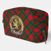 Clan MacDuff-Wappen über Tartan Waschbeutel (Rechte Ecke)