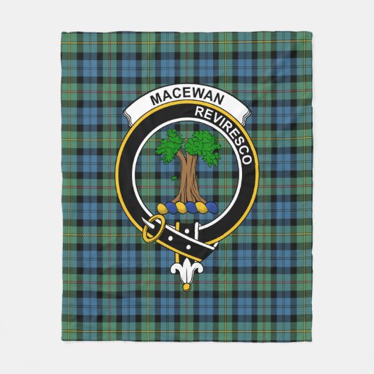 Clan MacEwan Ancient Tartan Kariert Fleecedecke (Vorderseite)
