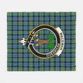 Clan MacEwan Ancient Tartan Kariert Fleecedecke (Vorderseite (Horizontal))
