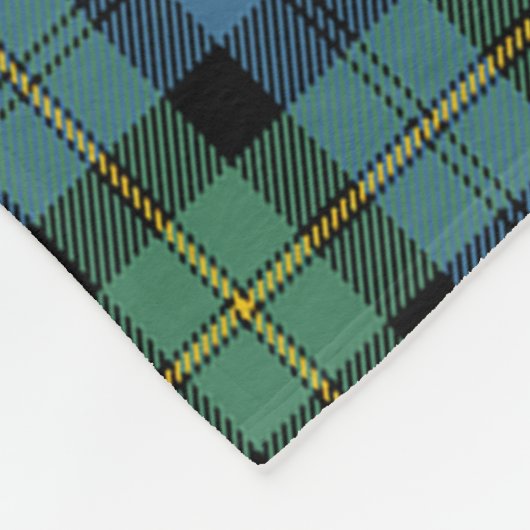 Clan MacEwan Ancient Tartan Kariert Fleecedecke (Ecke)