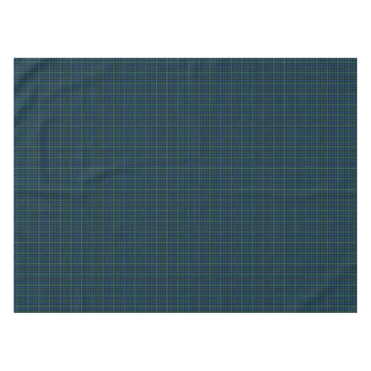 Clan MacEwan Royal Blue und Green Scottish Tartan Tischdecke (Vorderseite (Horizontal))