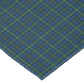 Clan MacEwan Royal Blue und Green Scottish Tartan Tischdecke (Schrägansicht)