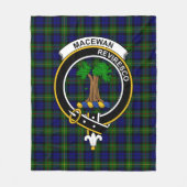 Clan MacEwan Tartan Kariert Fleecedecke (Vorderseite)