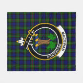 Clan MacEwan Tartan Kariert Fleecedecke (Vorderseite (Horizontal))