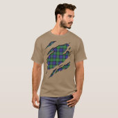 Clan MacEwen Tartan-karierte Effekte T-Shirt (Vorne ganz)