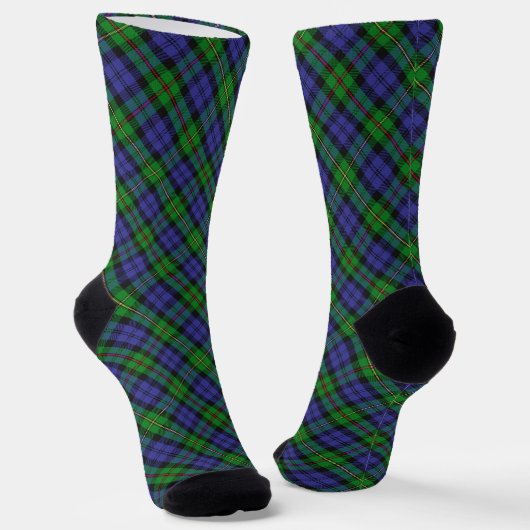 Clan MacEwen Tartan Socken (Gewinkelt)