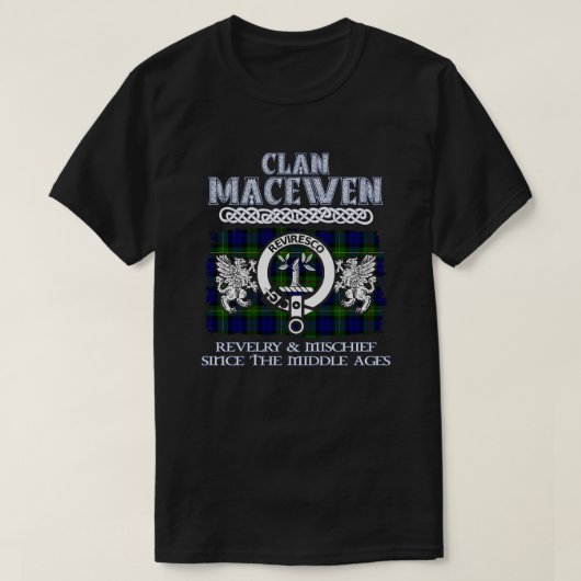 Clan MacEwen Wappen Schottischer Clans Schottische T-Shirt (Design vorne)