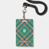 Clan MacFarlane Ancient Hunting Tartan Ausweis (Vorderseite mit Lanyard)