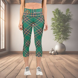 Clan MacFarlane Ancient Hunting Tartan Capri Leggings