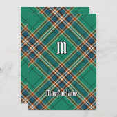 Clan MacFarlane Ancient Hunting Tartan Einladung (Vorne/Hinten)