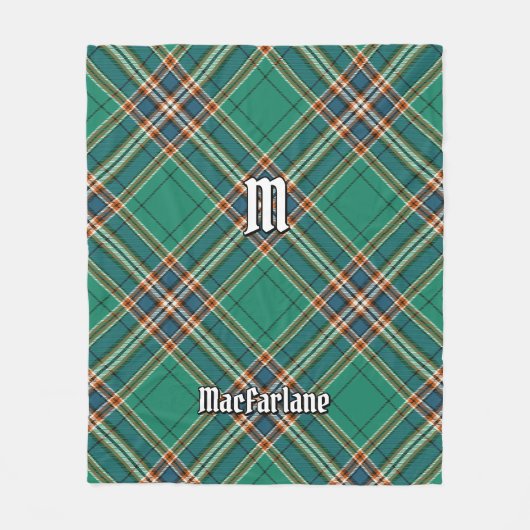Clan MacFarlane Ancient Hunting Tartan Fleecedecke (Vorderseite)