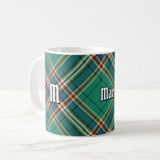 Clan MacFarlane Ancient Hunting Tartan Kaffeetasse (Vorderseite Links)