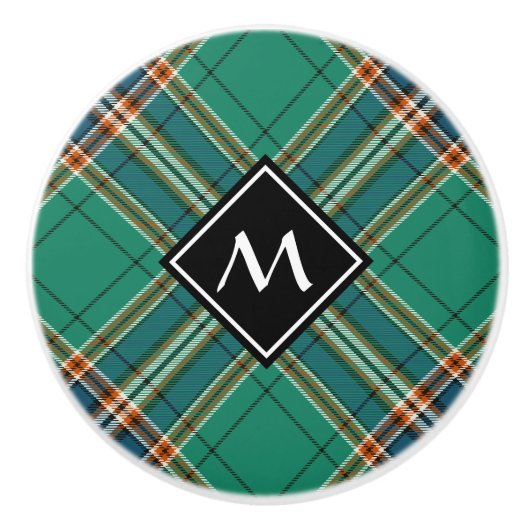 Clan MacFarlane Ancient Hunting Tartan Keramikknauf (Vorderseite)