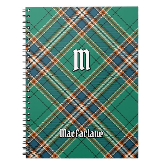 Clan MacFarlane Ancient Hunting Tartan Notizblock (Vorderseite)
