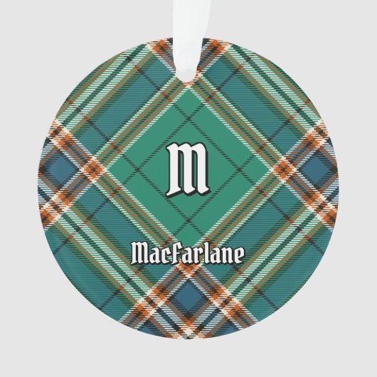 Clan MacFarlane Ancient Hunting Tartan Ornament (Vorderseite)