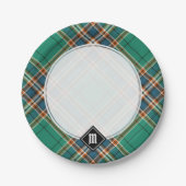 Clan MacFarlane Ancient Hunting Tartan Pappteller (Vorderseite)