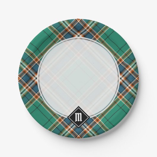 Clan MacFarlane Ancient Hunting Tartan Pappteller (Vorderseite)