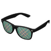 Clan MacFarlane Ancient Hunting Tartan Partybrille (Schrägansicht)