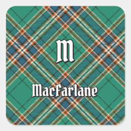 Clan MacFarlane Ancient Hunting Tartan Quadratischer Aufkleber