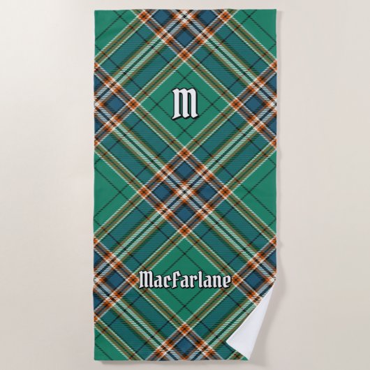 Clan MacFarlane Ancient Hunting Tartan Strandtuch (Vorderseite)