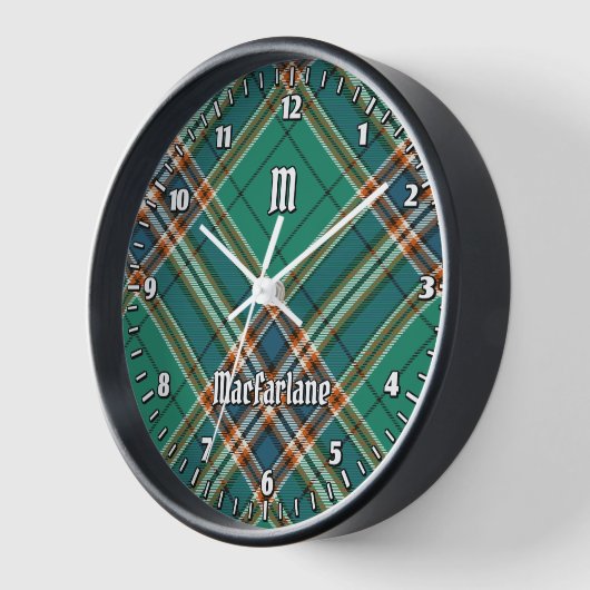 Clan MacFarlane Ancient Hunting Tartan Uhr (Winkel)