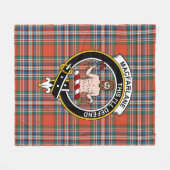 Clan MacFarlane Ancient Tartan Kariert Fleecedecke (Vorderseite (Horizontal))