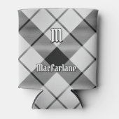 Clan MacFarlane Black and White Tartan Dosenkühler (Vorderseite)