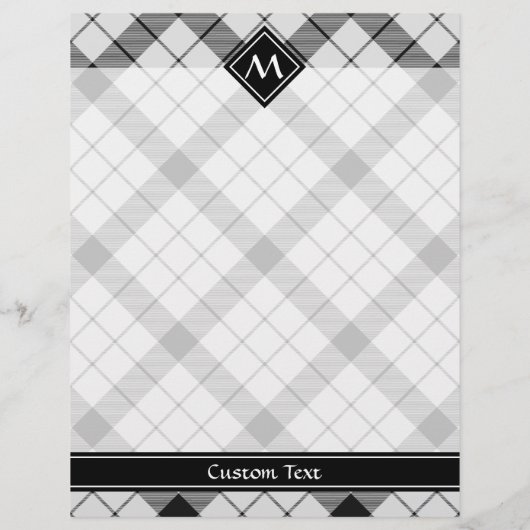 Clan MacFarlane Black and White Tartan Flyer (Hinten)