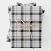 Clan MacFarlane Black and White Tartan Geschenkpapier Set (Beispiel)