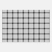 Clan MacFarlane Black and White Tartan Geschenkpapier Set (Vorderseite)